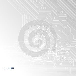 Vector circuit board illustration. Abstract technology. EPS 10