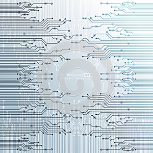 Vector circuit board illustration. Abstract technology. EPS 10