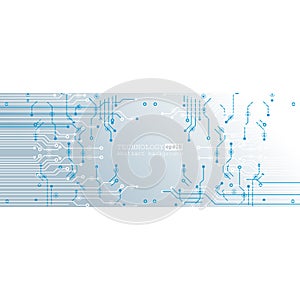 Vector circuit board illustration. Abstract technology. EPS 10