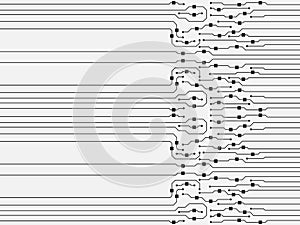 Vector circuit board illustration
