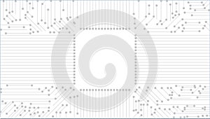 Vector Circuit Board Techno Background
