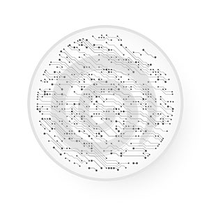 Vector Circuit Board Techno Background