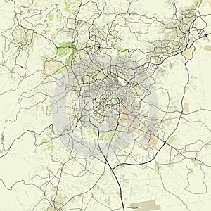 Map of Amman, Jordan