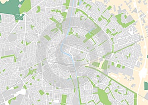 Vector city map of Apeldoorn, Netherlands