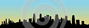 Vector cityscape silhouette
