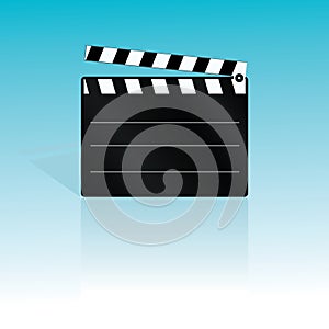 Vector clapboard photo