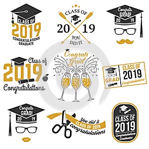 Vector Class of 2019 badge.