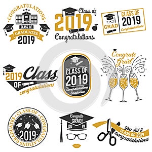 Vector Class of 2019 badge.