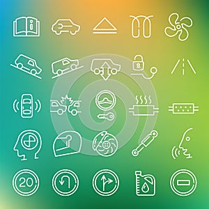 Vector clean icons set
