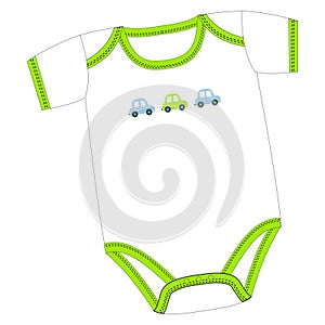 Vector clothes for newborn boy or girl