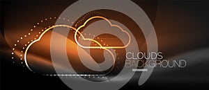 Vector cloud computing, storage concept