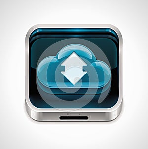 Vector cloud computing XXL icon