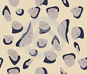 Vector Clouded Leopard Fur Pattern.