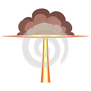 Vector of cloudy nuclear ray