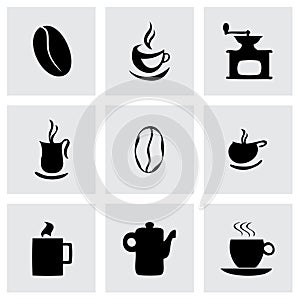 Vector coffe icons set