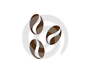 vector coffee beans template