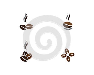 vector coffee beans template