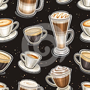 Vector Coffee seamless pattern