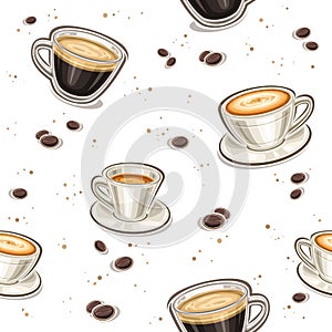 Vector Coffee seamless pattern