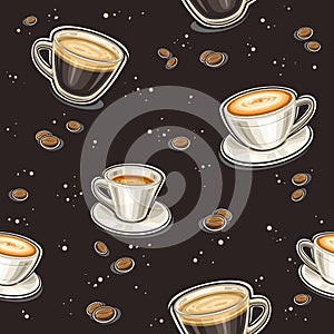 Vector Coffee seamless pattern