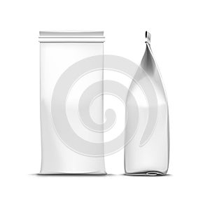 Vector Coffee Tea Packaging Package Bag Isolated