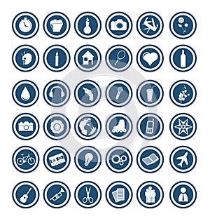 Vector Collection of abstract round icons