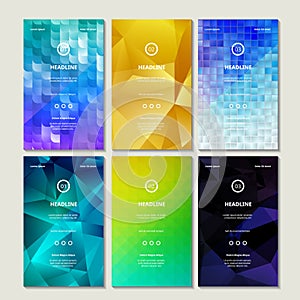 Vector Collection of Bright Colorful Blurb Banners photo