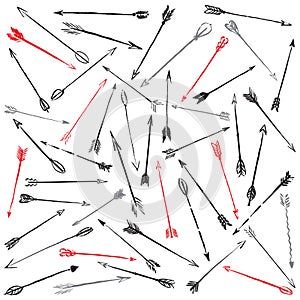 Vector collection hand-drawn arrows