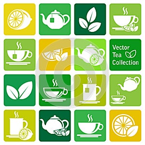 Vector collection: tea icons