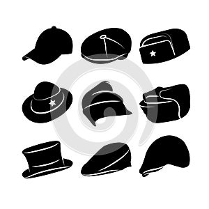 Vector Collection of Vintage Hats