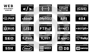Vector Collection of Web Development Icons Set