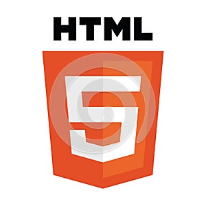 vector collection of web development shield signs: html5.