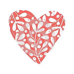 Vector collections of hand drawn heart isolated on transparent background. Love valentines day clipart. Heart shape
