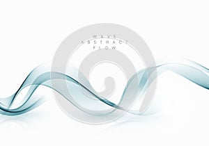 Vector color abstract wave design element Wave flow