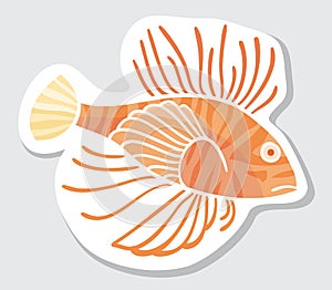 Vector color fish for your design.