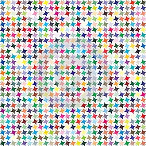 Vector color palette. 729 different colors in shapes of four-pointed stars.