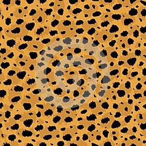 Vektor barva bezešvý vzor z gepard kůže vytisknout 