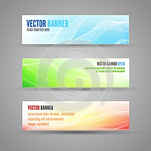 Vector colored banners