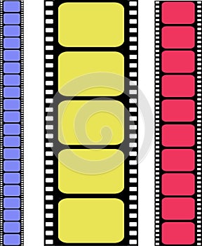 Vector colored filmstrip