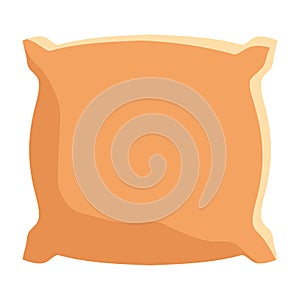 Vector, colored illustration of pillow, top view