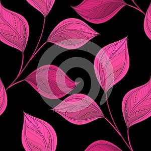 Vector Colored Seamless Floral Pattern