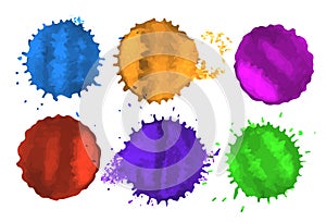 Vector colored spots