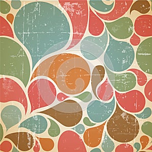 Vector Colorful abstract retro pattern