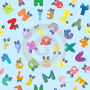 Vector colorful children seamless pattern.