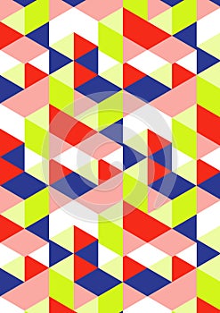 Vector colorful geometry graphic, triangle abstract background