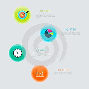 Vector colorful info graphics for your business presentations.