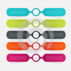 Vector colorful info graphics for your business presentations.