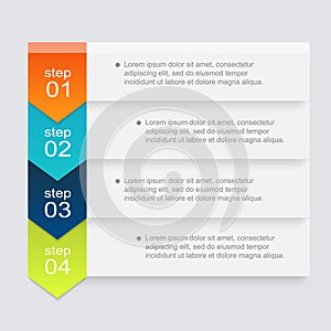 Vector colorful info graphics for your business presentations.