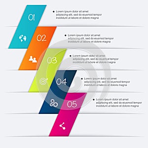 Vector colorful info graphics for your business presentations.