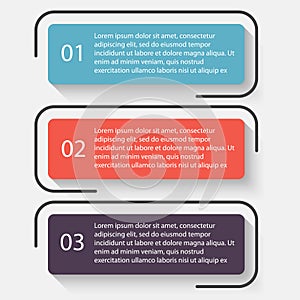 Vector colorful info graphics for your business presentations.